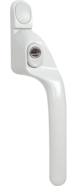 White Cranked Handle